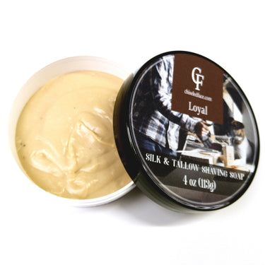 Silk Tallow Shave Soap - Loyal - Chiseled Face